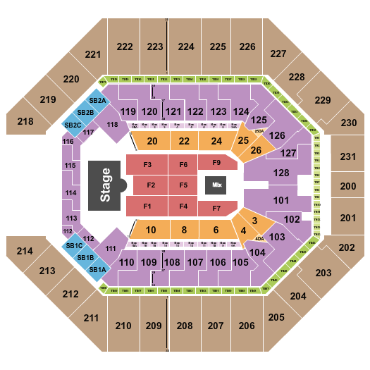 Frost Bank Center Seating Chart: Endstage 8
