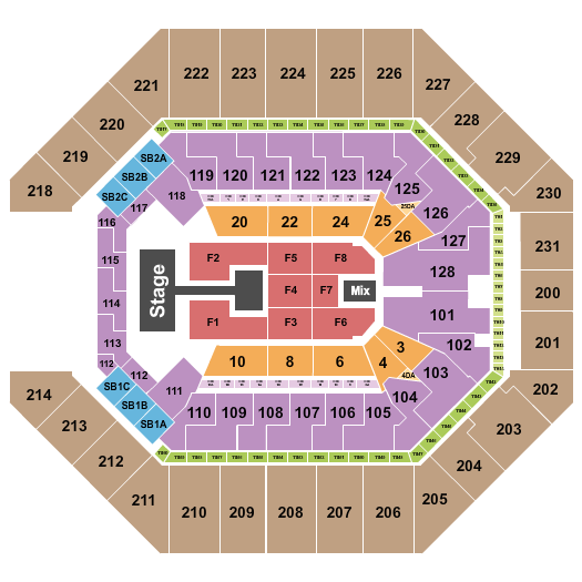 Frost Bank Center Seating Chart: Kirk Franklin