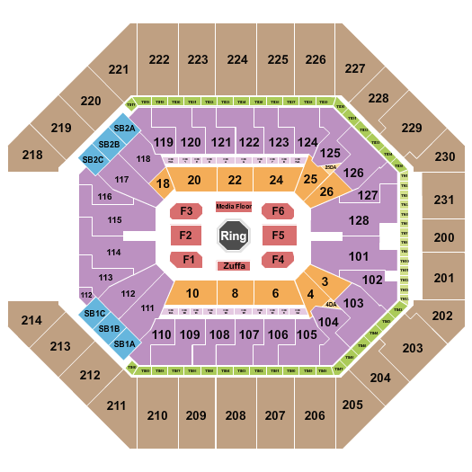 Frost Bank Center Seating Chart: MMA