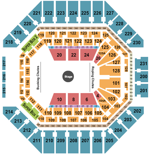 Frost Bank Center Seating Chart: Stock Show and Rodeo