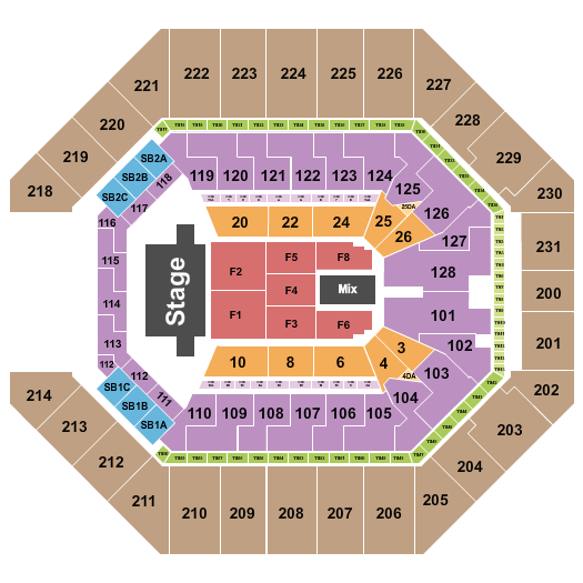 Frost Bank Center Seating Chart: TSO