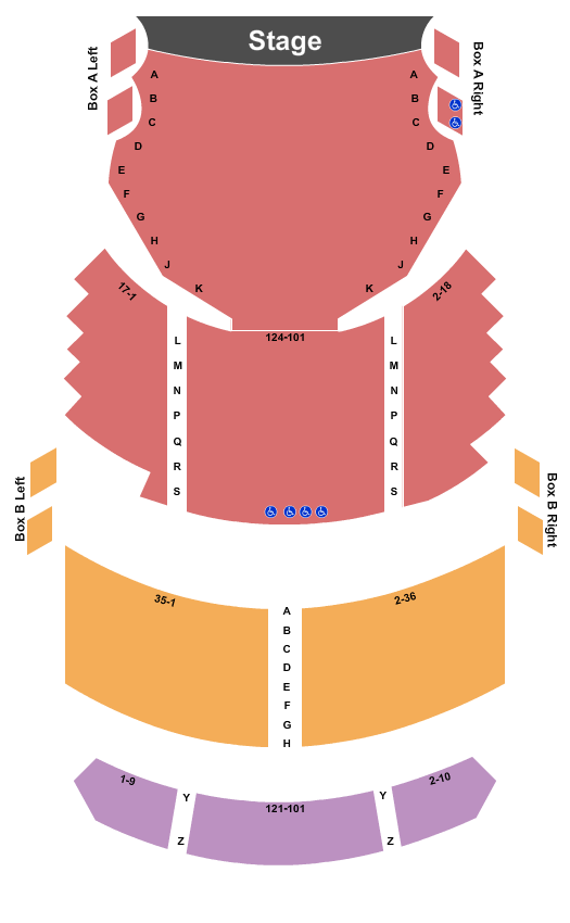 Fulton Opera House Seating Chart: Endstage 2