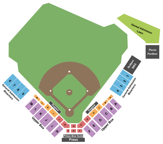 Funko Field At Everett Memorial Stadium Seating Chart: Baseball