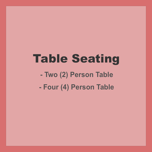 Funny Bone Comedy Club - Hartford Seating Chart: Table Seating - Static