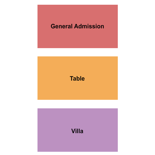 Furniture Factory Bar & Grill Seating Chart: GA\Table