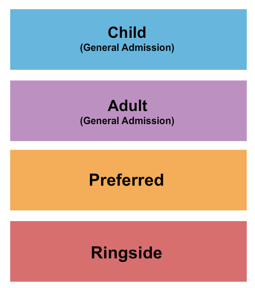 Citadel Mall - SC Seating Chart: GA Adult & Child/Pref/Ringside