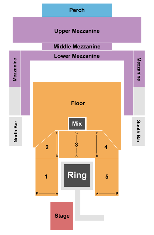 GLC Live at 20 Monroe Seating Chart: Boxing