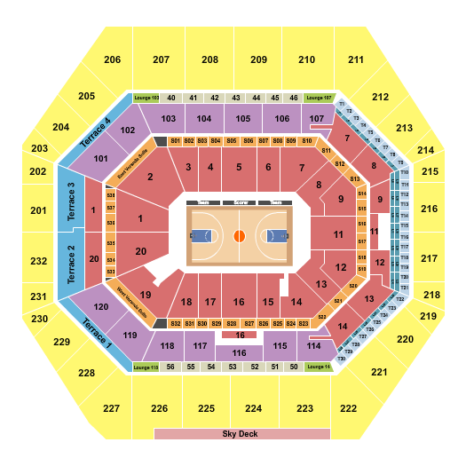 Gainbridge Fieldhouse Seating Chart: Basketball - IHSAA