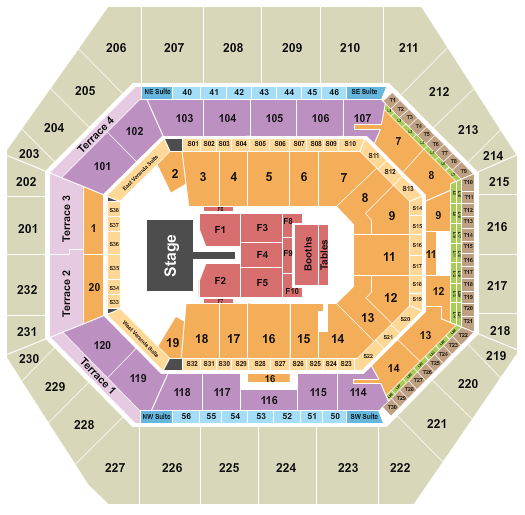 Gainbridge Fieldhouse Seating Chart: Mary J. Blige