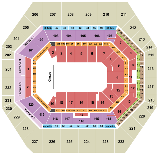 Gainbridge Fieldhouse Seating Chart: Rodeo