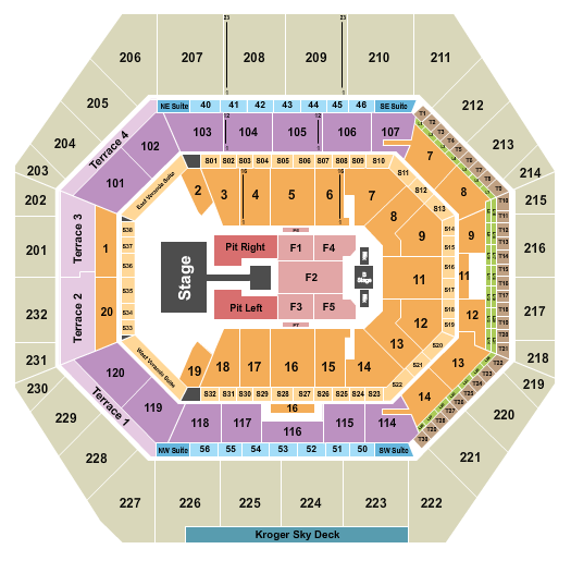 Gainbridge Fieldhouse Seating Chart: Sombr