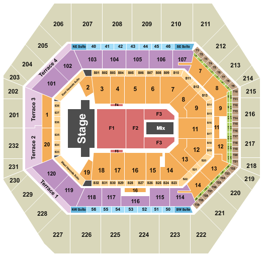 Gainbridge Fieldhouse Seating Chart: TSO 2024