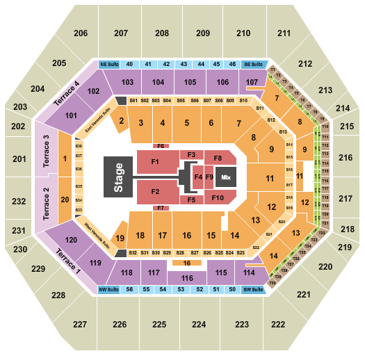 Gainbridge Fieldhouse Seating Chart: TobyMac