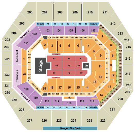 Gainbridge Fieldhouse Seating Chart: Wild 'N Out
