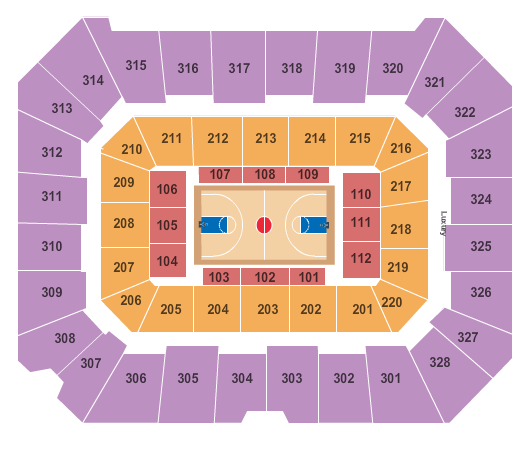 Gallagher IBA Arena Map