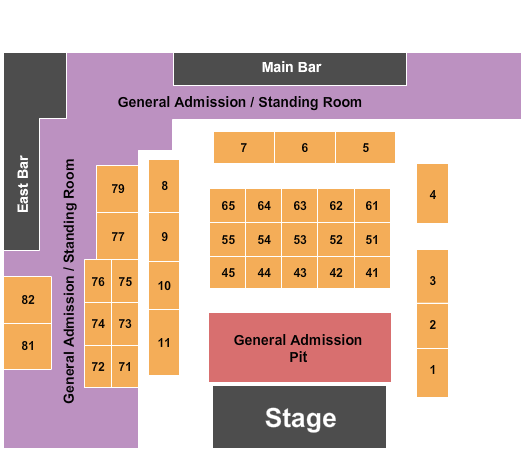 Garcias Chicago Seating Chart: Endstage GA Pit