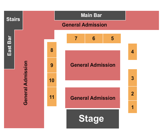 Garcias Chicago Seating Chart: GA/Tables