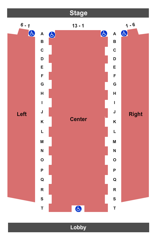 Garner Performing Arts Center Seating Chart