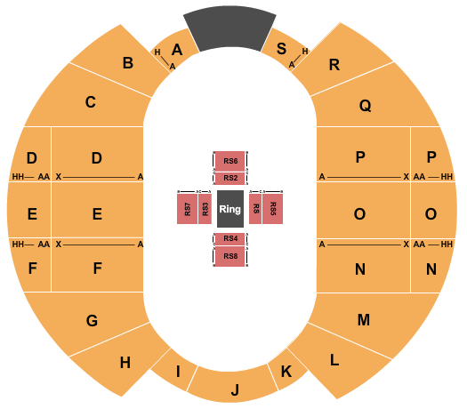 Garrett Coliseum Seating Chart: Boxing
