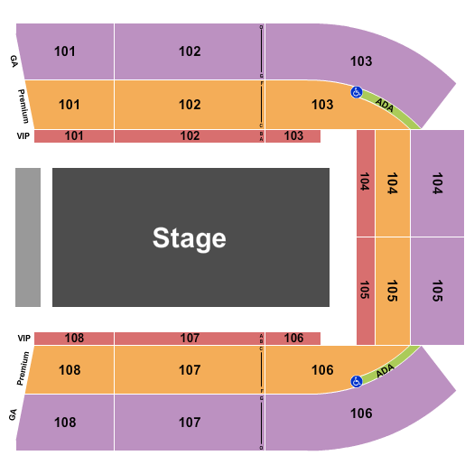 Garrett Coliseum Seating Chart: Nuclear Circus