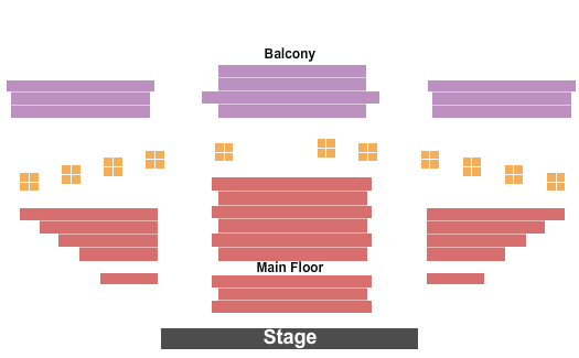 Gary & Laura Maurer Concert Hall Seating Chart: Endstage 2