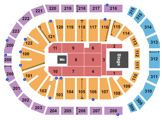 Gas South Arena Seating Chart: Elevation Worship