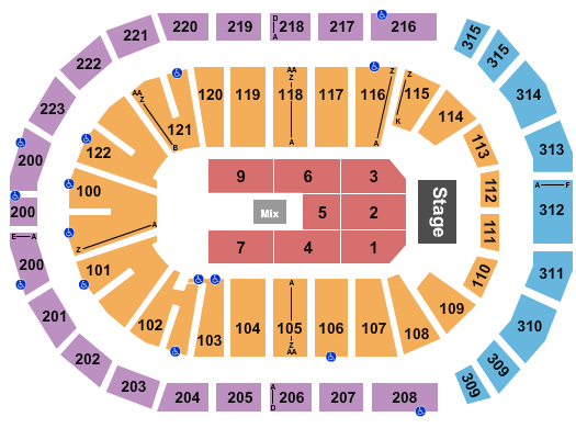 Gas South Arena Seating Chart: Endstage 10