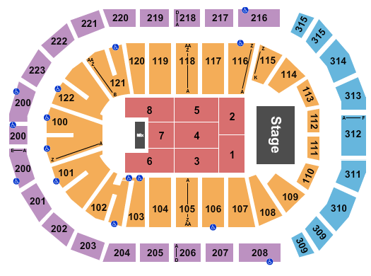 Gas South Arena Seating Chart: Endstage 11