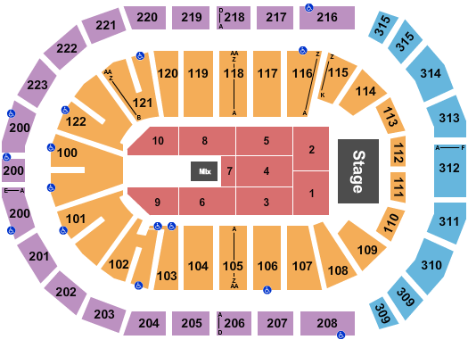 Gas South Arena Seating Chart: Endstage 7