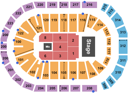 Gas South Arena Seating Chart: Endstage 9