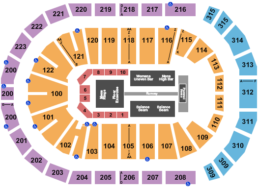 Gas South Arena Seating Chart: Gold Over America