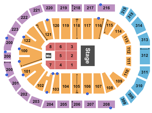 Gas South Arena Seating Chart: Half House 2