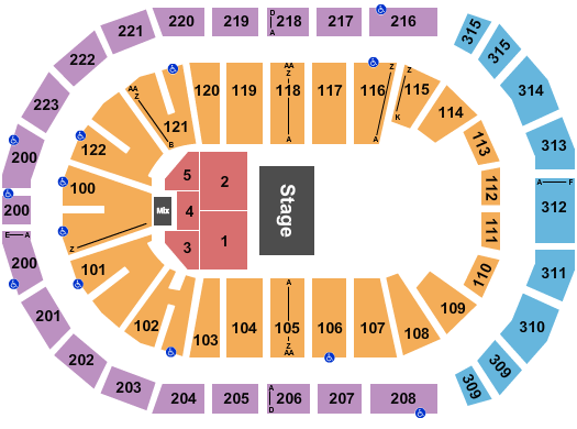 Gas South Arena Seating Chart: Half House 3