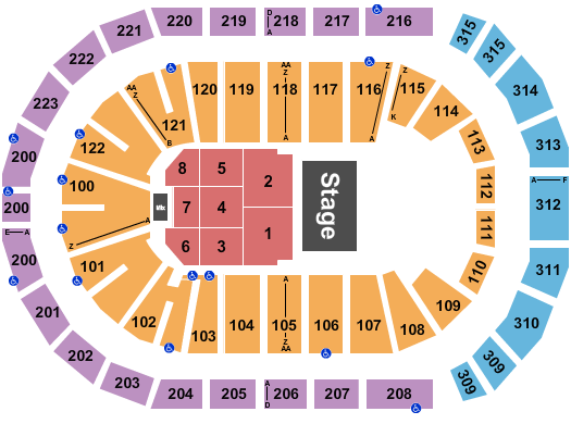 Gas South Arena Seating Chart: Half House 6