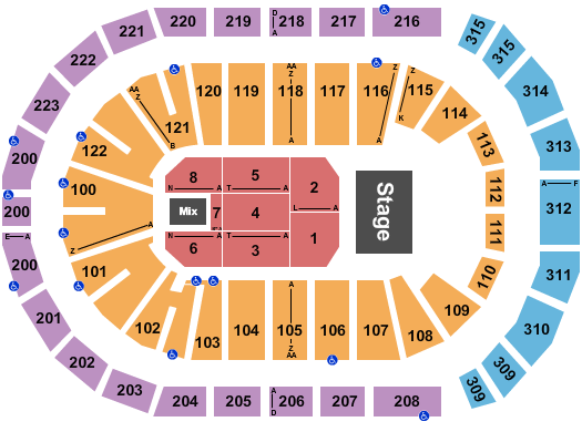 Gas South Arena Seating Chart: Half House 6b