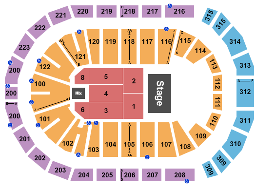 Gas South Arena Seating Chart: Half House 7b
