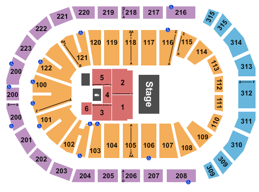 Gas South Arena Seating Chart: Half House 8