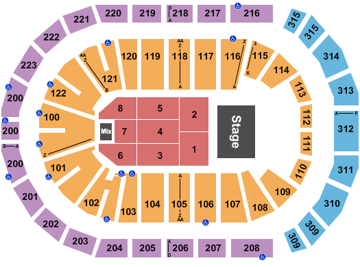 Gas South Arena Seating Chart: Los Temerarios