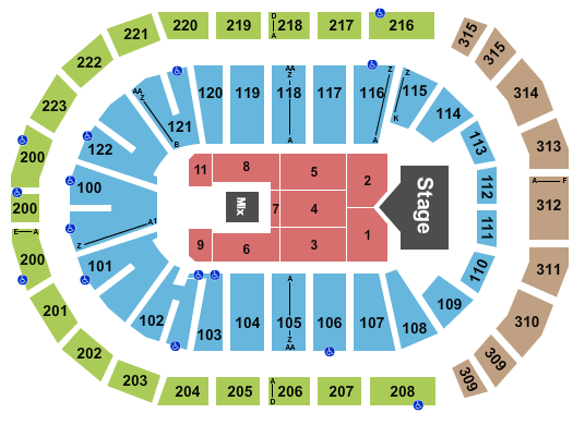 Gas South Arena Seating Chart: Rascal Flatts