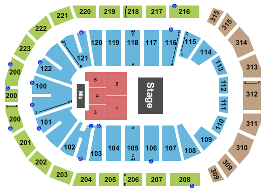 Gas South Arena Seating Chart: Half House 8