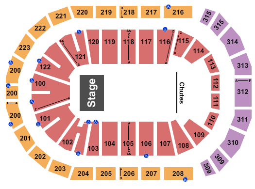 Gas South Arena Seating Chart: Rodeo 2