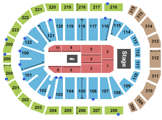 Gas South Arena Seating Chart: Third Day