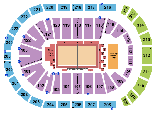 Gas South Arena Seating Chart: Volleyball 2