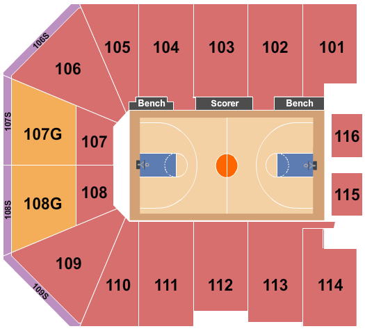 Gateway Center Arena At College Park Seating Chart: Basketball