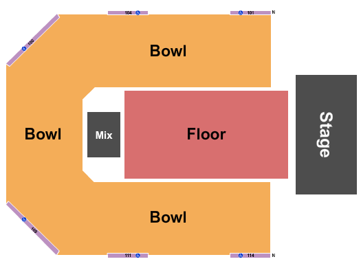 Gateway Center Arena At College Park Seating Chart: GA Floor/GA Bowl