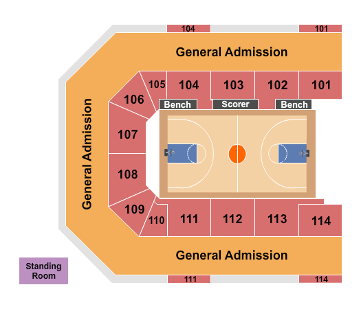Gateway Center Arena At College Park Seating Chart: Basketball 3
