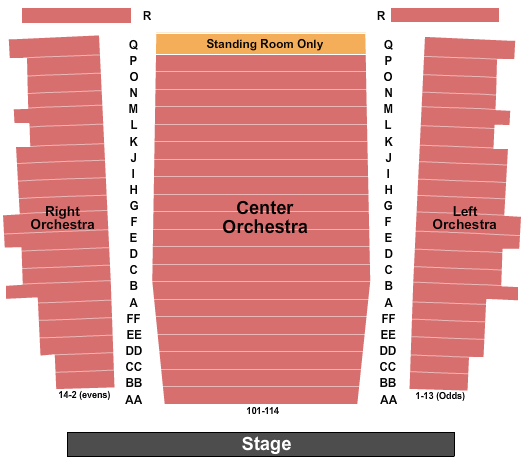Gateway Playhouse Seating Chart: Endstage 2