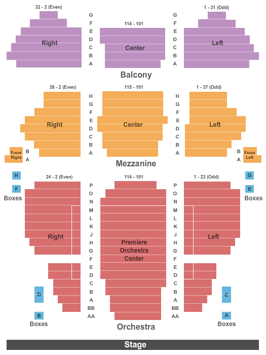 Toni Rembe Theater Seating Chart