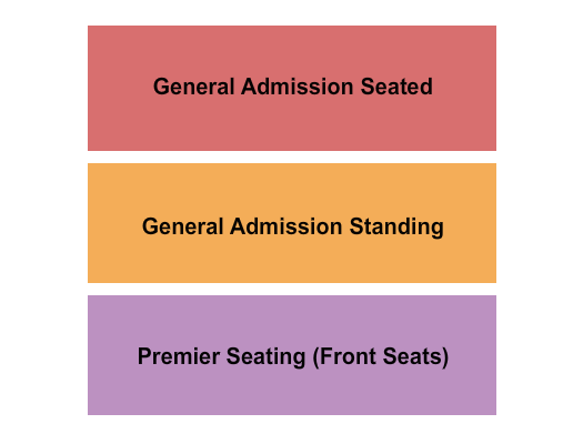 Pearl Street Warehouse Seating Chart: GA Seated/Standing & Premier