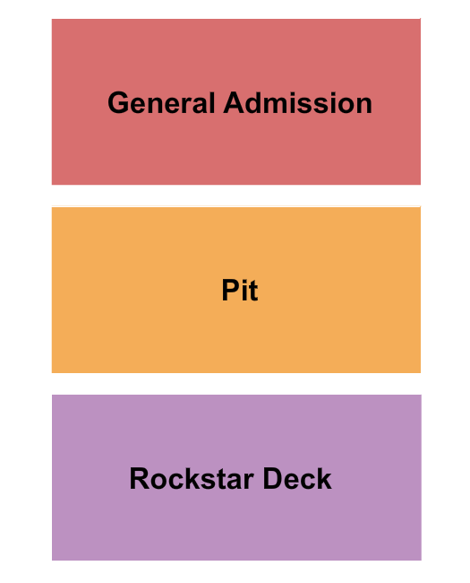 Old Concrete Street Amphitheater Seating Chart: GA/Pit/Rockstar Deck